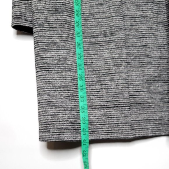 GAP Soft Spun Heather Grey Long Sleeve Swing Dress - Picture 9 of 10